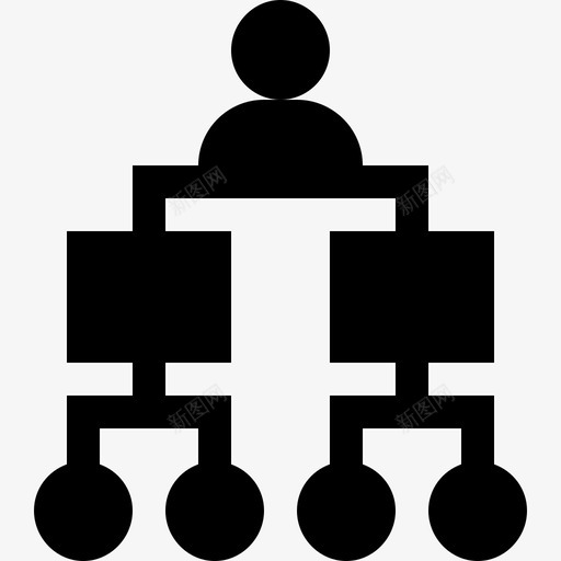 层级结构人力资源72已填充图标svg_新图网 https://ixintu.com 人力资源 填充 层级 结构