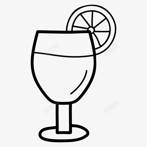 柠檬水鸡尾酒饮料图标svg_新图网 https://ixintu.com 健康 冬夏 图标 柠檬 柠檬水 秋冬 系列 饮料 鸡尾酒
