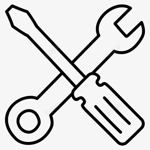 技术服务维护选项图标svg_新图网 https://ixintu.com 向量 图标 技术服务 服务 维护 网页设计 设置 选项