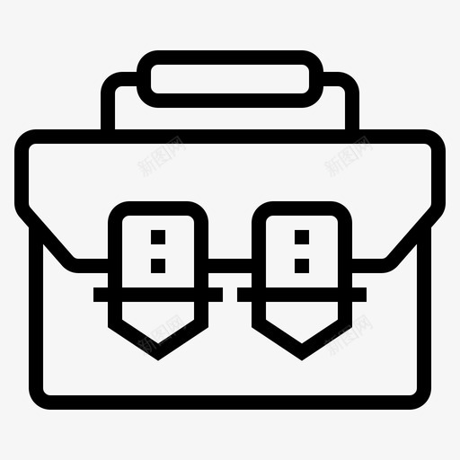 公文包包文件图标svg_新图网 https://ixintu.com 公文包 发展 商业 图标 文件 概述 皮革 风格