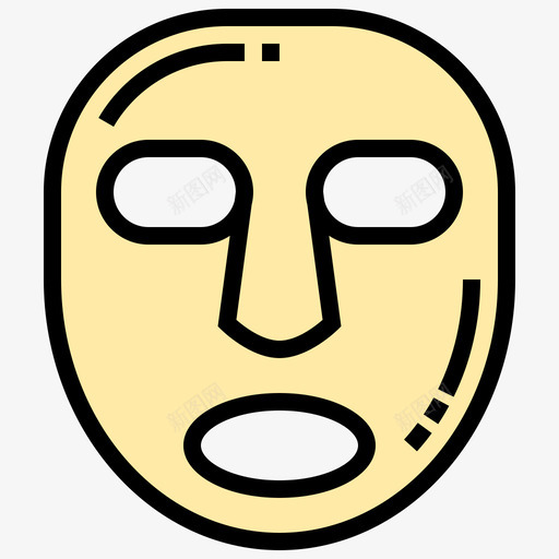 面膜spa元素7线性颜色图标svg_新图网 https://ixintu.com spa 元素 线性 面膜 颜色