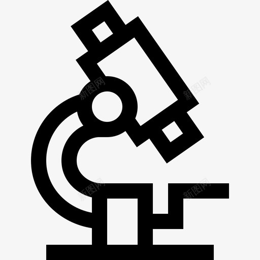 显微镜知识23线性图标svg_新图网 https://ixintu.com 显微镜 知识 线性