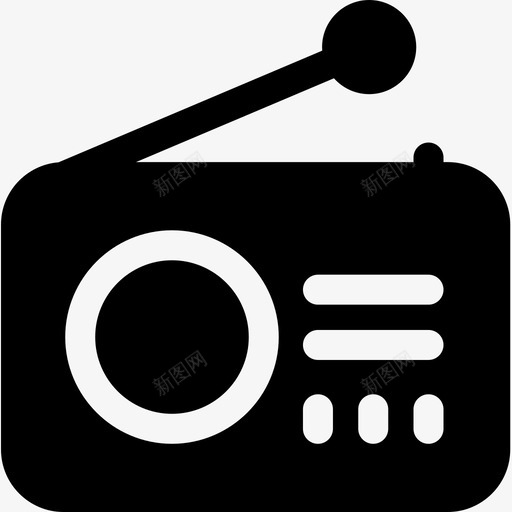 收音机家庭和生活25满了图标svg_新图网 https://ixintu.com 家庭和生活25 收音机 满了