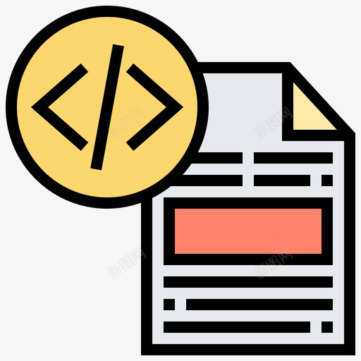 编码数据管理6线性颜色图标svg_新图网 https://ixintu.com 数据管理6 线性颜色 编码