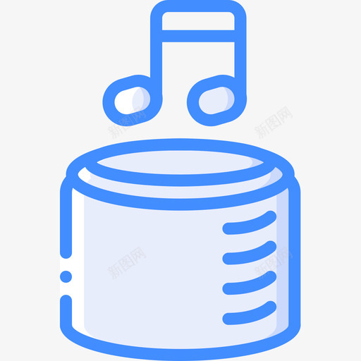 回声点语音助理5蓝色图标svg_新图网 https://ixintu.com 助理 回声 蓝色 语音