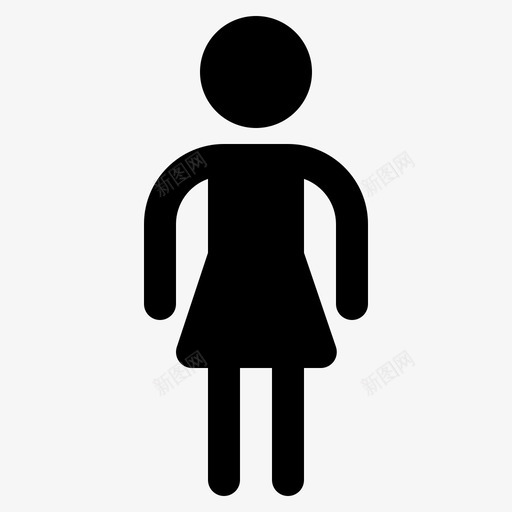 女人女孩母亲图标svg_新图网 https://ixintu.com 人口 女人 女孩 母亲 雕文