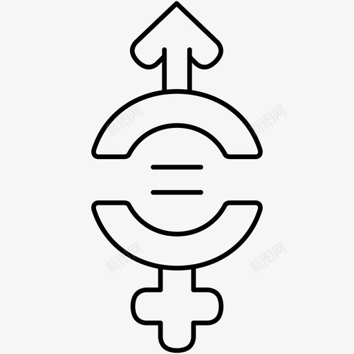 性别平等女权主义男女图标svg_新图网 https://ixintu.com 取向 女权主义 性别 性别平等 男女 第三