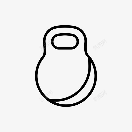 壶铃杠铃哑铃图标svg_新图网 https://ixintu.com 健身 健身房 哑铃 壶铃 杠铃