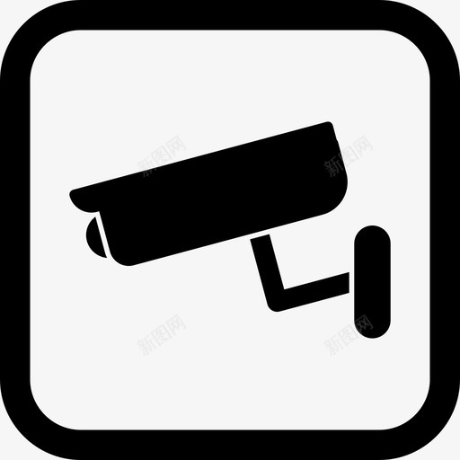 摄像机闭路电视保安摄像机图标svg_新图网 https://ixintu.com 保安 房地产 摄像机 闭路电视