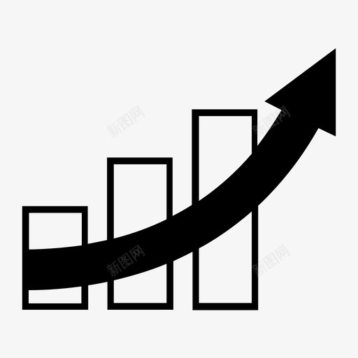 加粗上升箭头轮廓图形图表方向图标svg_新图网 https://ixintu.com 利润 加粗上升箭头轮廓图形 图表 增加 方向 箭头集合