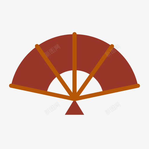 风扇夏季101扁平图标svg_新图网 https://ixintu.com 夏季 扁平 风扇