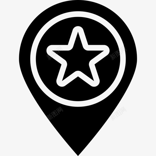 地点搜索引擎优化和商业填充图标svg_新图网 https://ixintu.com 优化 商业 地点 填充 搜索引擎