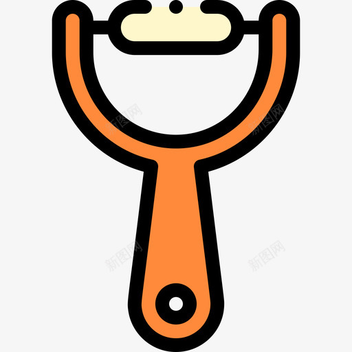 削皮器厨房82线性颜色图标svg_新图网 https://ixintu.com 削皮器 厨房82 线性颜色