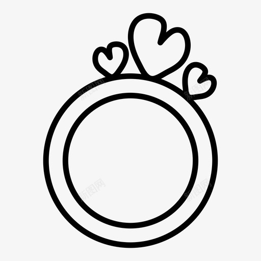 戒指庆祝钻石图标svg_新图网 https://ixintu.com 婚礼 庆祝 戒指 爱情 钻石