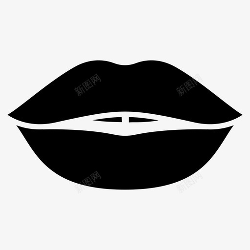 浪漫接吻嘴唇女性嘴唇人唇图标svg_新图网 https://ixintu.com 人唇 唇贴 嘴唇 女性 字形 接吻 整套 浪漫 贴纸 集合