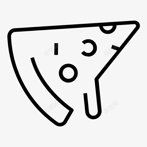 披萨快餐切片图标svg_新图网 https://ixintu.com 切片 咖啡店系列图标集1 快餐 披萨