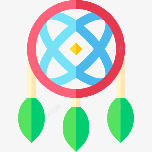 Dreamcatcher波西米亚9号扁平图标svg_新图网 https://ixintu.com 9号 Dreamcatcher 扁平 波西 米亚