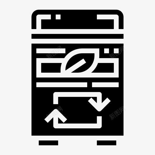 回收站生态生物固体图标svg_新图网 https://ixintu.com 回收站 固体 生态 生物