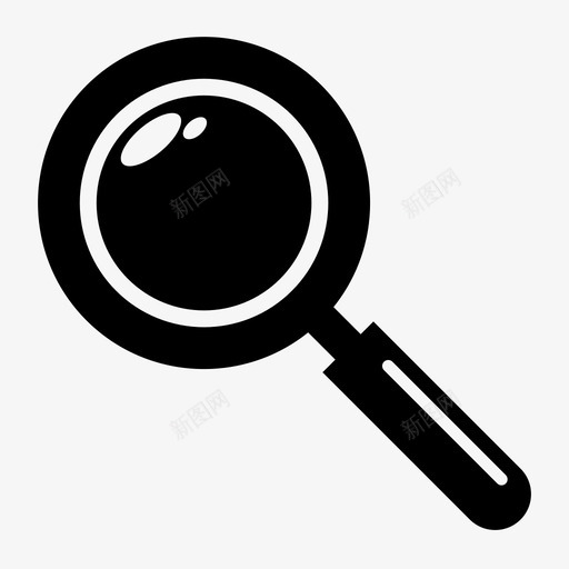 放大镜探索发现图标svg_新图网 https://ixintu.com 发现 探索 放大 放大镜 调查
