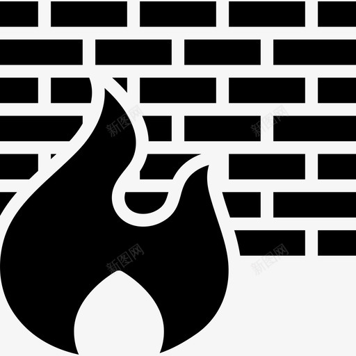 防火墙网络安全23填充图标svg_新图网 https://ixintu.com 填充 网络安全23 防火墙