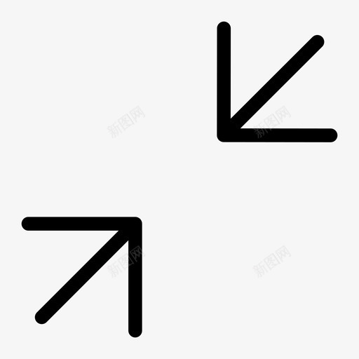 对角对箭头收缩减小大小图标svg_新图网 https://ixintu.com papt 减小 大小 对角 导航 收缩 最小化 箭头 缩小