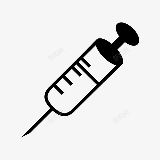 注射器药物注射剂图标svg_新图网 https://ixintu.com 注射剂 注射器 疫苗 类固醇 药物