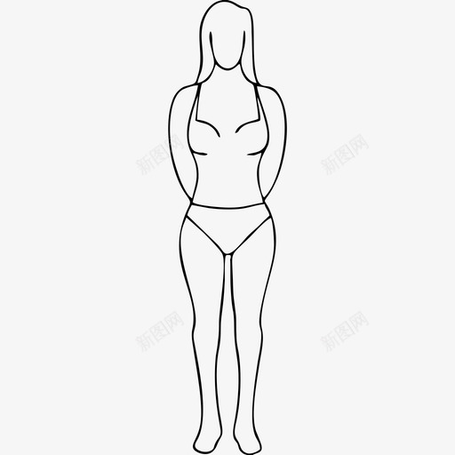 女模特svg_新图网 https://ixintu.com 女模特