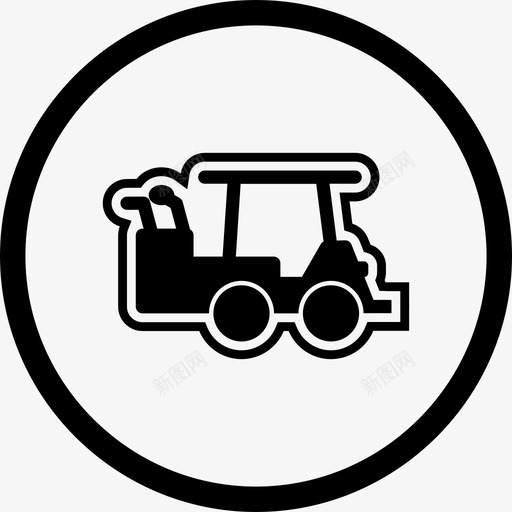 高尔夫球车电动交通工具图标svg_新图网 https://ixintu.com 交通工具 电动 高尔夫球车