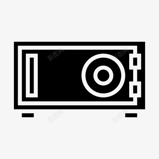 存款钱保险箱图标svg_新图网 https://ixintu.com 保险 保险箱 存款 财务