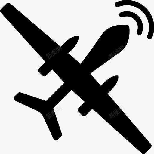 无人机无人机技术6填充图标svg_新图网 https://ixintu.com 填充 技术 无人机