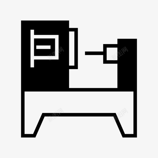 数控工业机械图标svg_新图网 https://ixintu.com 制造 工业 数控 机器人 机械
