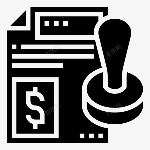 许可协议合作图标svg_新图网 https://ixintu.com 众筹 协议 印章 合作 合同 字形 许可