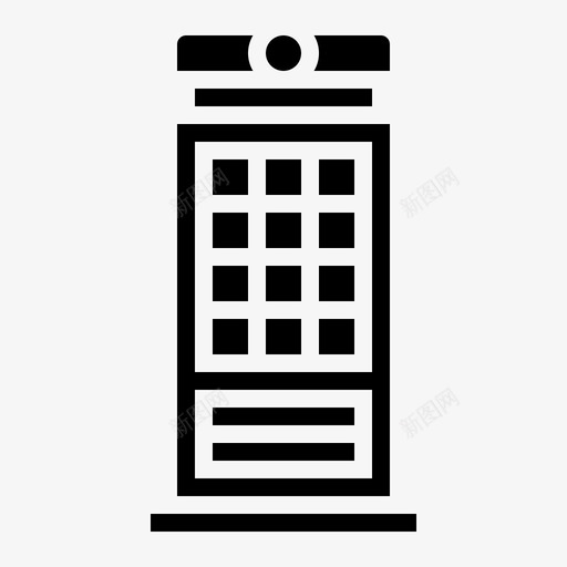电话亭通讯科技图标svg_新图网 https://ixintu.com 村固 电话 电话亭 科技 通讯