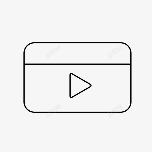 媒体播放器mp4视频图标svg_新图网 https://ixintu.com mp4 媒体播放器 视频