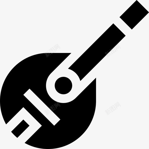曼陀林乐器23填充图标svg_新图网 https://ixintu.com 乐器 填充 曼陀林