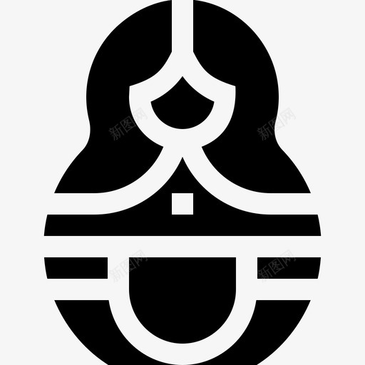 Matryoshka手工艺品3填充图标svg_新图网 https://ixintu.com Matryoshka 填充 手工艺品