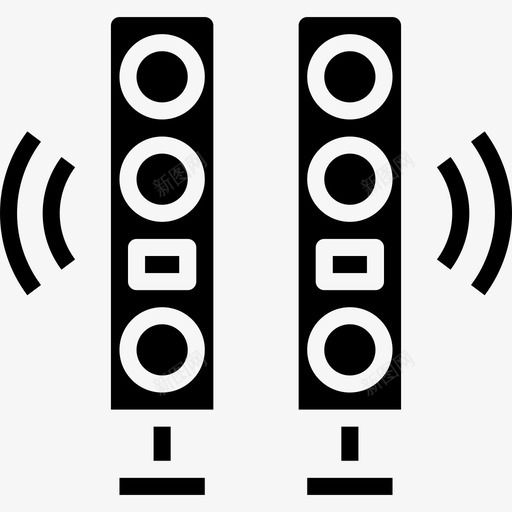 扬声器通信实心图标svg_新图网 https://ixintu.com 实心 扬声器 通信