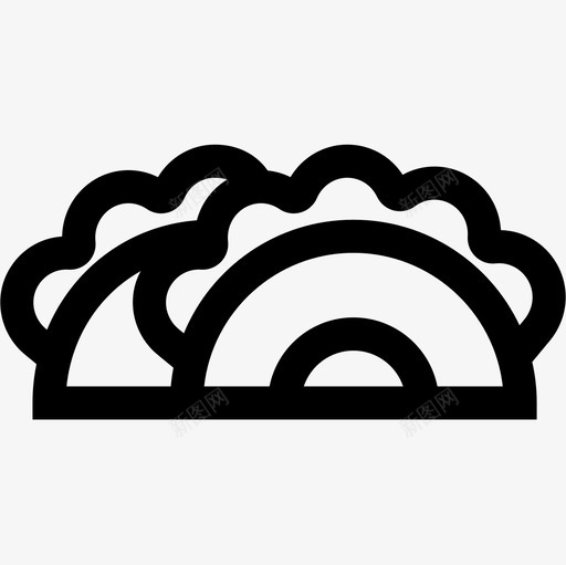 玉米卷快餐87直系图标svg_新图网 https://ixintu.com 快餐 玉米 直系