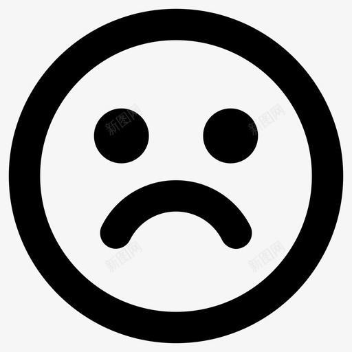 悲伤糟糕沮丧图标svg_新图网 https://ixintu.com 不开心 失望 悲伤 沮丧 糟糕