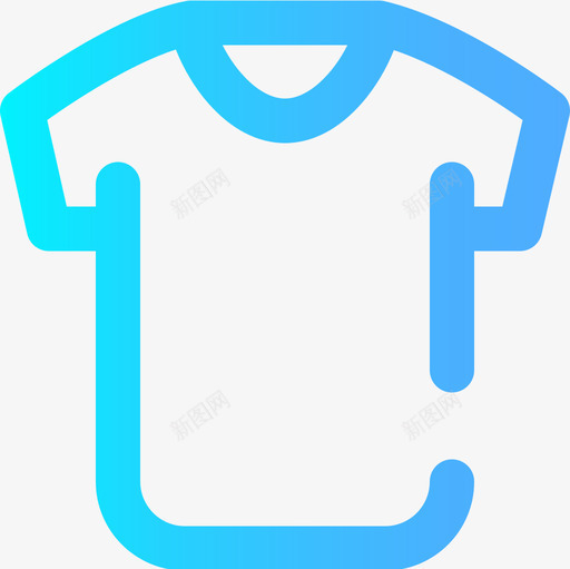 T恤衣服114渐变色图标svg_新图网 https://ixintu.com T恤 渐变色 衣服114
