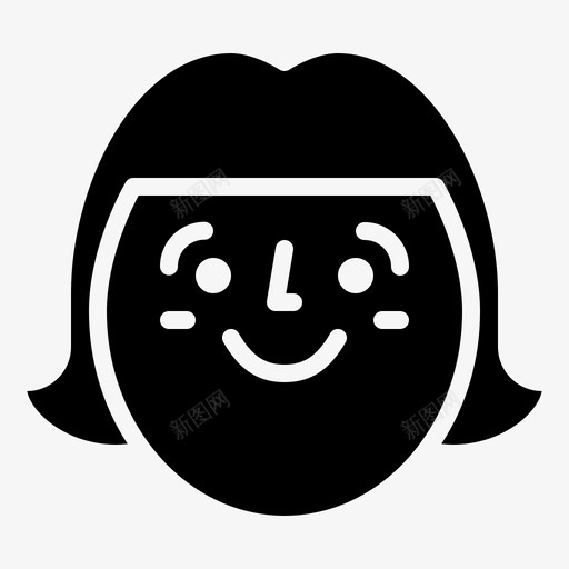 女人快乐的人1雕文图标svg_新图网 https://ixintu.com 女人 快乐的人1 雕文