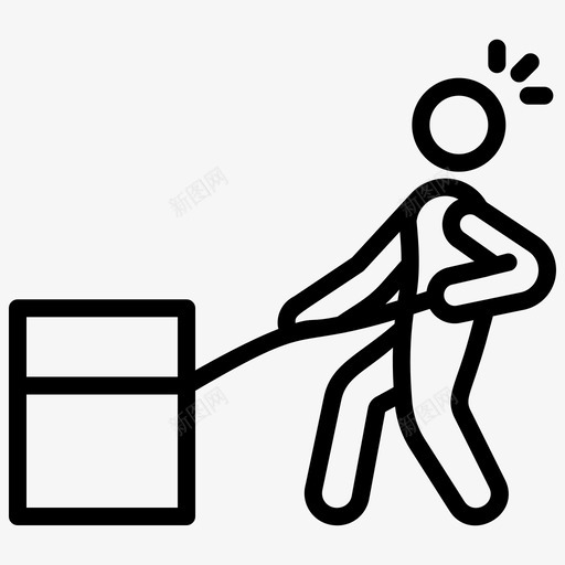 载人箱载人包载人纸板箱图标svg_新图网 https://ixintu.com 载人包 载人箱 载人箱线矢量图标集 载人纸板箱