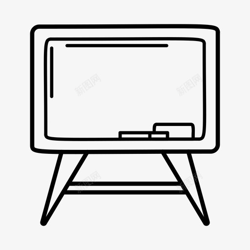 黑板学校学校用品图标svg_新图网 https://ixintu.com 学习 学校 学校用品 教育 文具 黑板