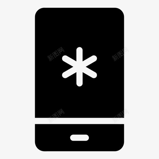 移动密码锁定打开图标svg_新图网 https://ixintu.com 安全 密码 打开 电话 移动 锁定