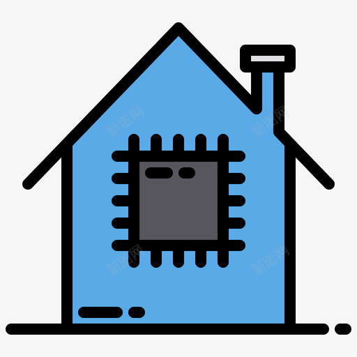 Cpu智能生活2线性颜色图标svg_新图网 https://ixintu.com Cpu 智能 线性 能生活 颜色