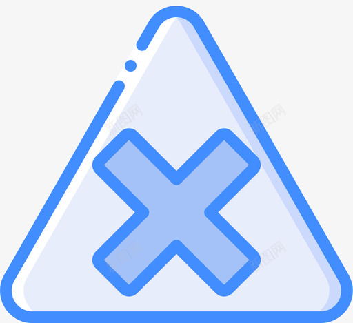 有害警告标志1蓝色图标svg_新图网 https://ixintu.com 有害 标志 蓝色 警告