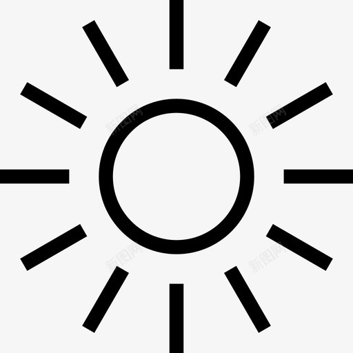 日出明亮阳光图标svg_新图网 https://ixintu.com 天气收集 日出 明亮 阳光