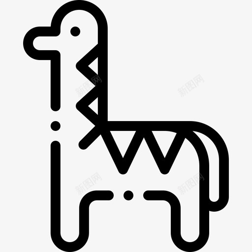填充动物手工艺品5线性图标svg_新图网 https://ixintu.com 动物 填充 手工艺品 线性