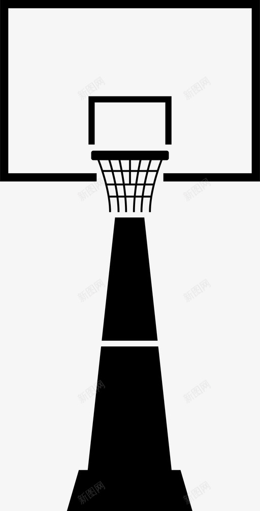篮球圈球场网图标svg_新图网 https://ixintu.com 杆子 球场 篮圈 篮球圈 篮球运动员 网