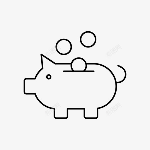 存钱罐金融投资图标svg_新图网 https://ixintu.com 储蓄 存钱罐 存钱罐概述 投资 货币 金融